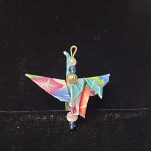 🌷3/$25 Colorful Origami Crane Pendant or Ornament
